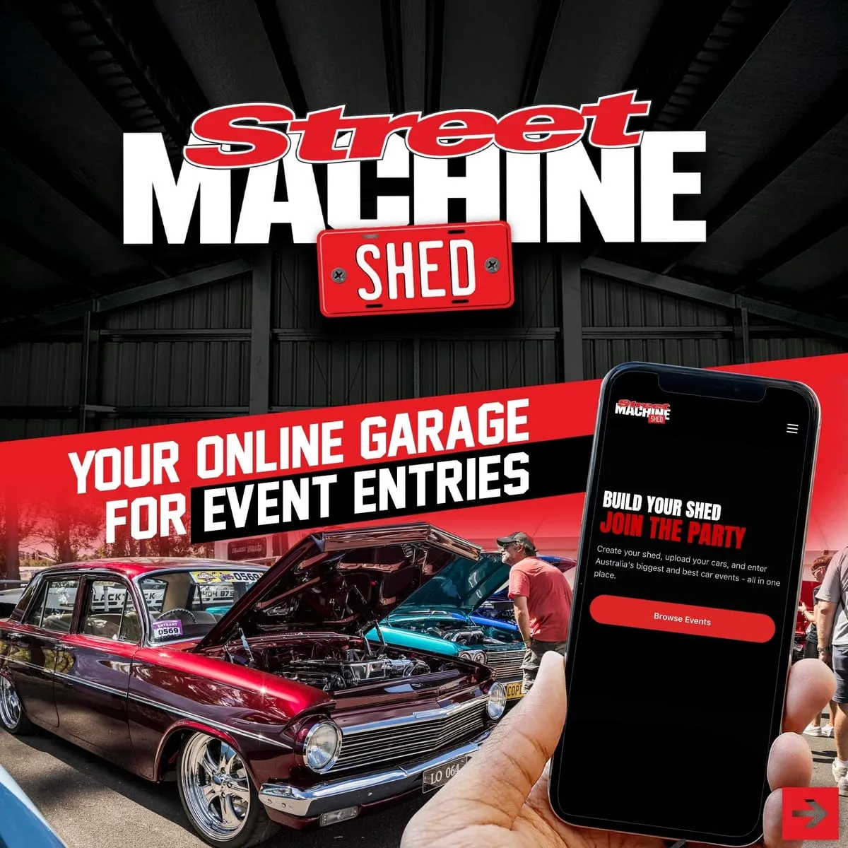 Street Machine Shed, your online garage for event entries