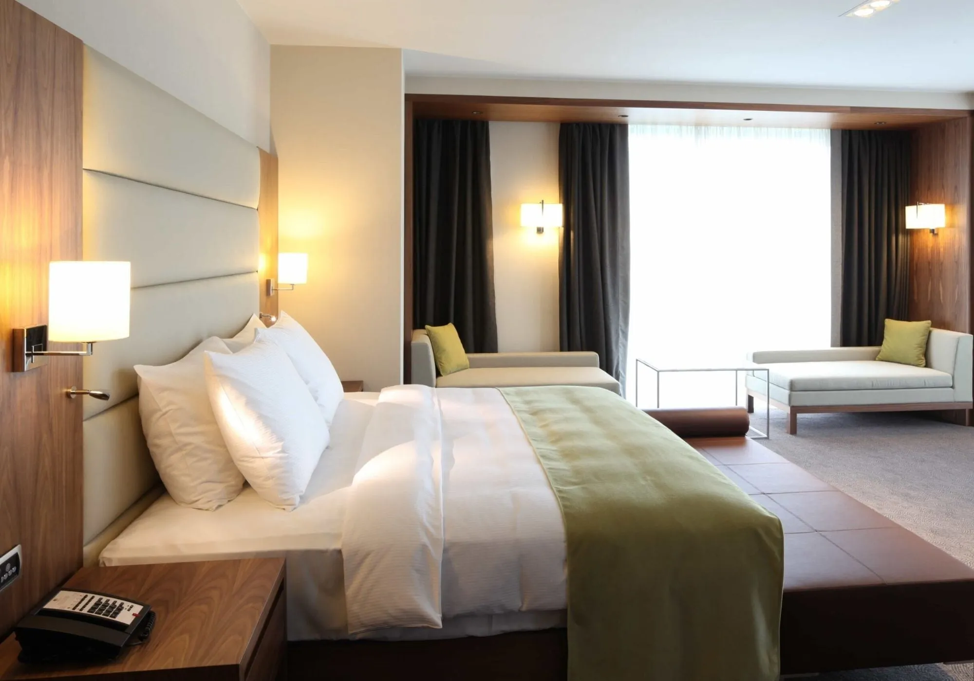 A hotel room